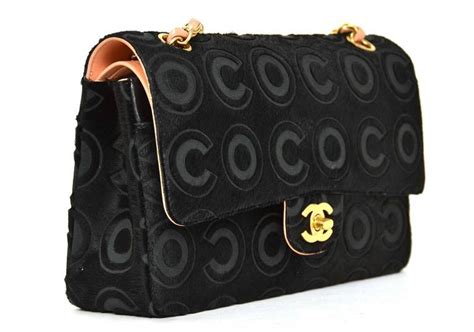 chanel coco pony hair e w flap bag|CHANEL Pony Hair Coco East West Flap Black .